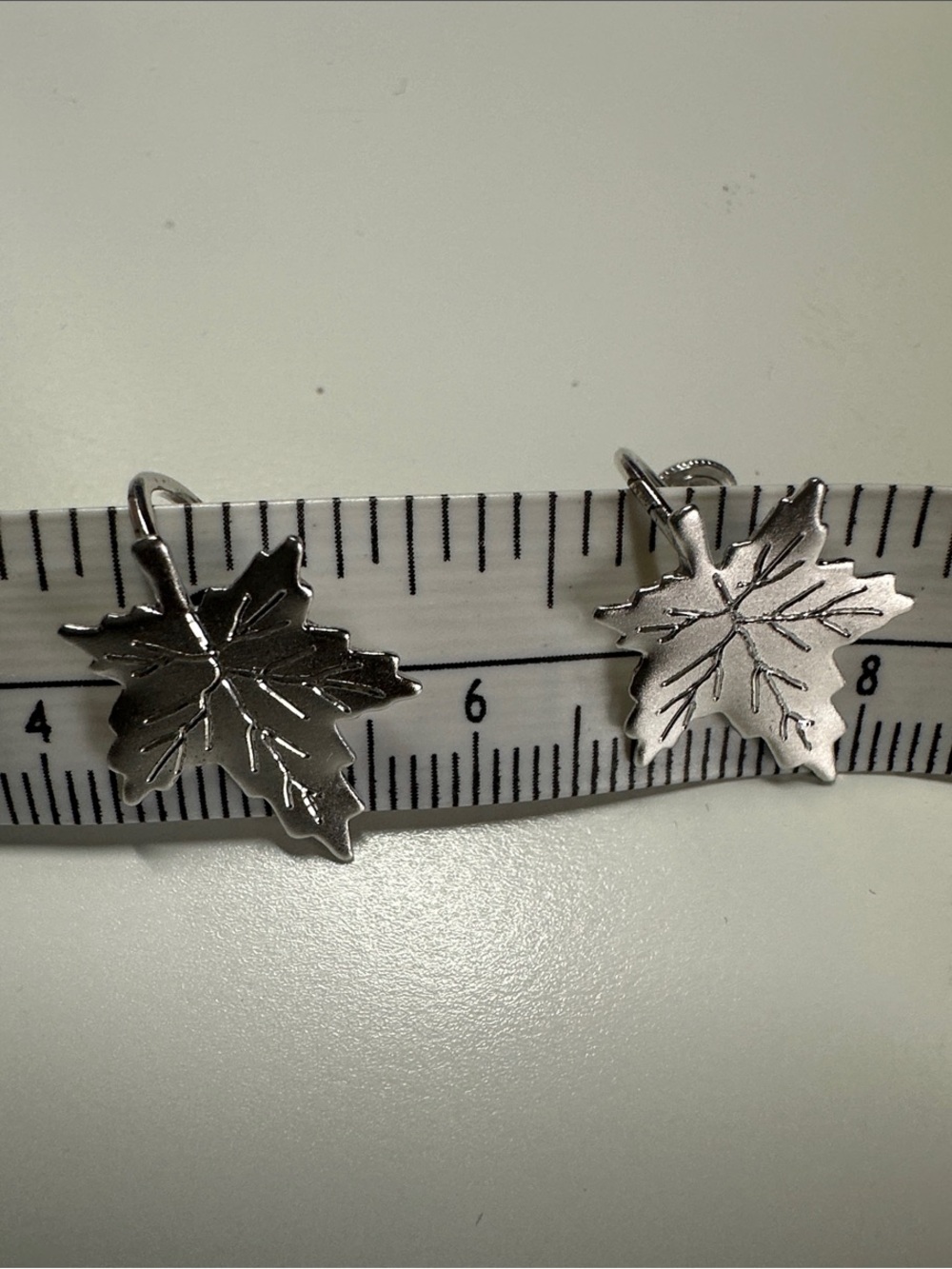 Sterling Silver Leaf 🍁 clip Earrings Maple Leaf Design